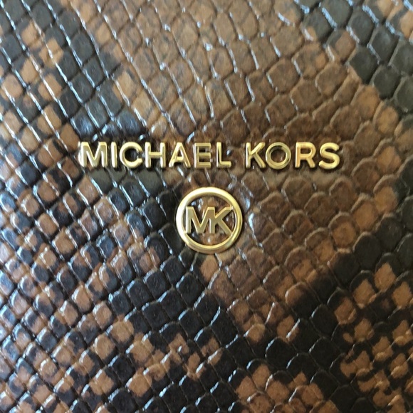 NWT Michael Kors elson large convertible satchel vegan leather crossbody strap - Picture 2 of 9
